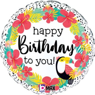 18" TROPICAL TOUCAN BIRTHDAY