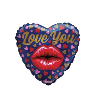 18" CUORE LOVE YOU BACIO