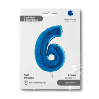 NUMERO 6 BLU cm.102