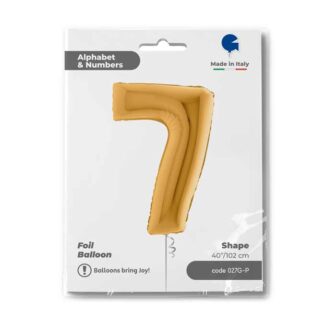 NUMERO 7 ORO cm.102