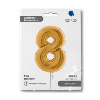 NUMERO 8 ORO cm.102