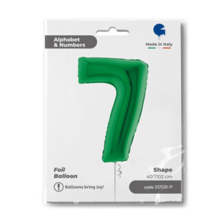 NUMERO 7 VERDE cm.102