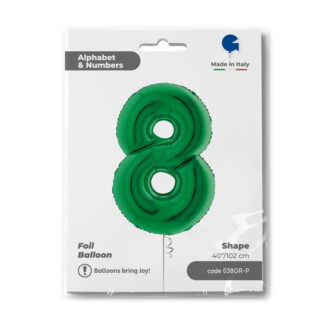 NUMERO 8 VERDE cm.102
