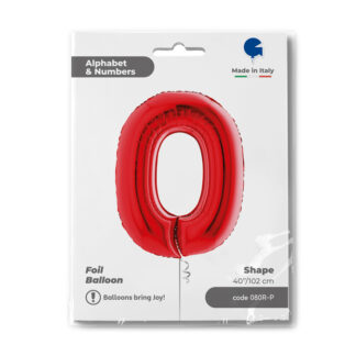 NUMERO 0 ROSSO cm.102