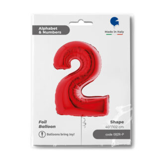 NUMERO 2 ROSSO cm.102