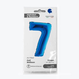 NUMERO 7 BLU cm.35