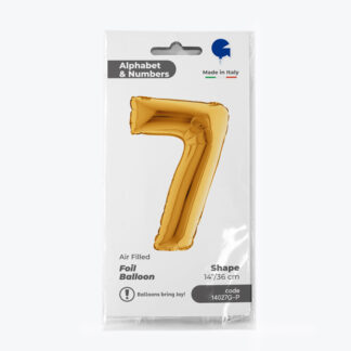 NUMERO 7 ORO cm.35