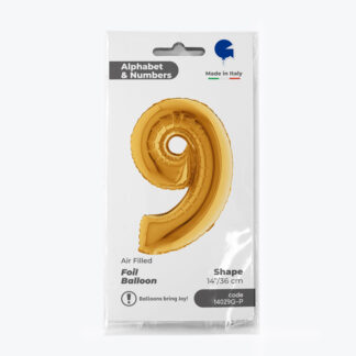 NUMERO 9 ORO cm.35