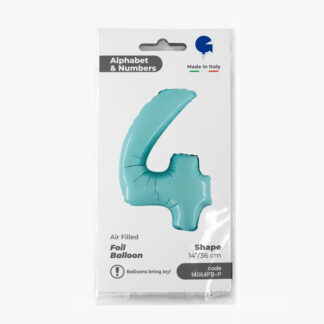 NUMERO 4 CELESTE cm.35