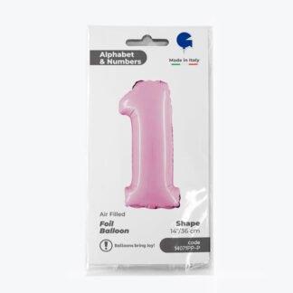 NUMERO 1 ROSA cm.35