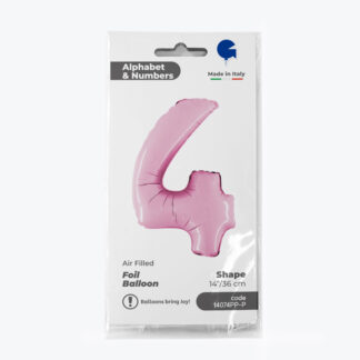 NUMERO 4 ROSA cm.35