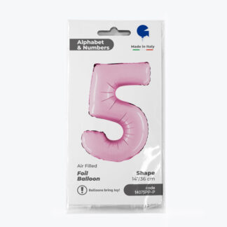 NUMERO 5 ROSA cm.35
