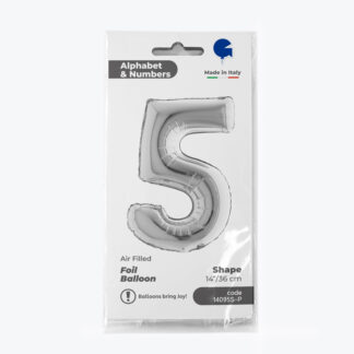 NUMERO 5 ARGENTO cm.35