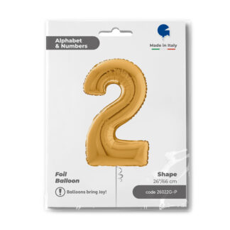 NUMERO 2 ORO cm.66 SALVA ELIO