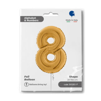 NUMERO 8 ORO cm.66 SALVA ELIO