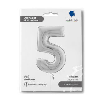 NUMERO 5 ARGENTO cm.66 SALVA ELIO