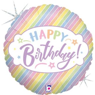 18" PASTEL BIRTHDAY