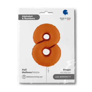NUMERO 8 ARANCIO cm.102