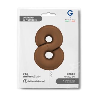 NUMERO 8 CIOCCOLATO cm.102
