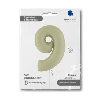 NUMERO 9 VERDE OLIVA cm.102