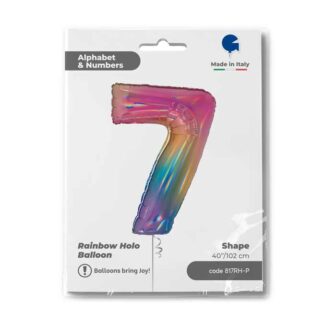 NUMERO 7 RAINBOW cm.102