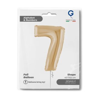 NUMERO 7 WHITE GOLD cm.102